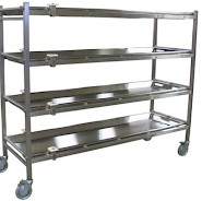 Portable Mortuary Rack with Rollers